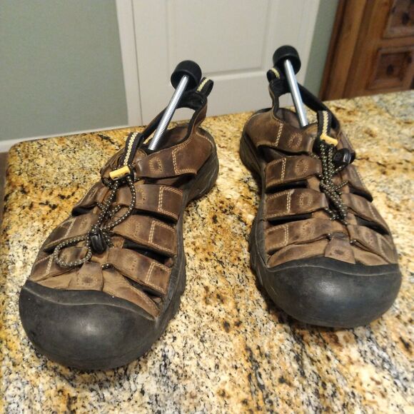 Keen Newport Waterproof Bison Brown Leather Sport Hiking Sandals Men’s Size 13 main image 5